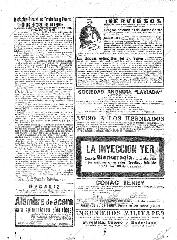 ABC MADRID 14-11-1921 página 22