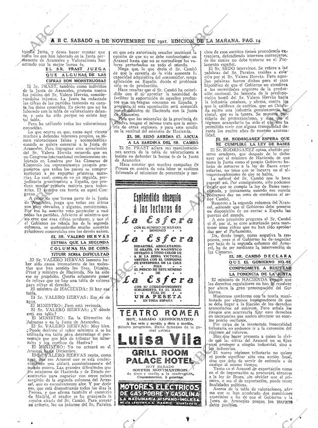 ABC MADRID 19-11-1921 página 14