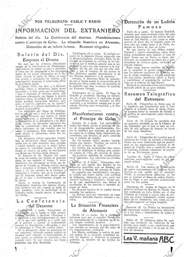 ABC MADRID 19-11-1921 página 21