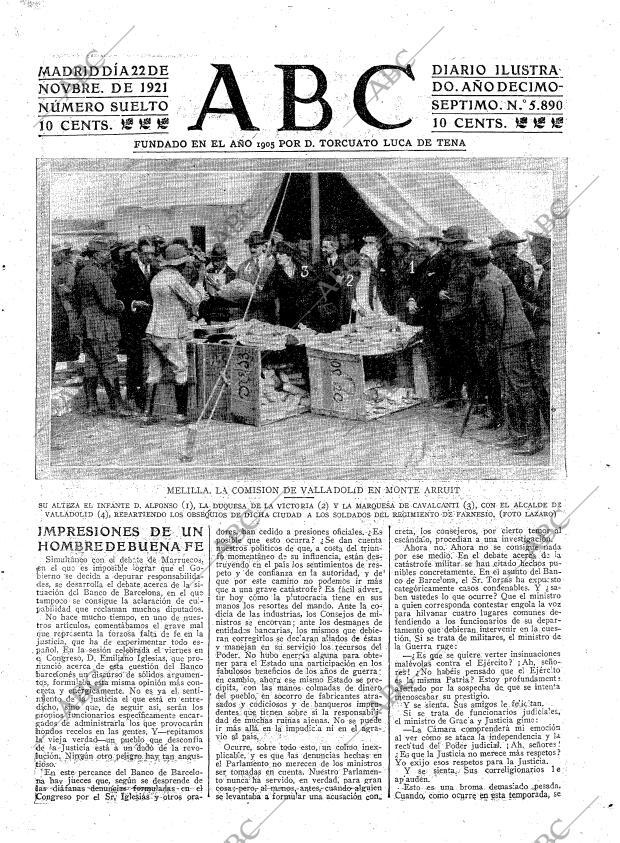 ABC MADRID 22-11-1921 página 3