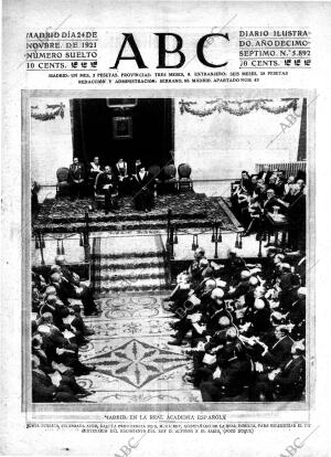 ABC MADRID 24-11-1921 página 1