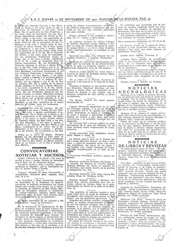 ABC MADRID 24-11-1921 página 23