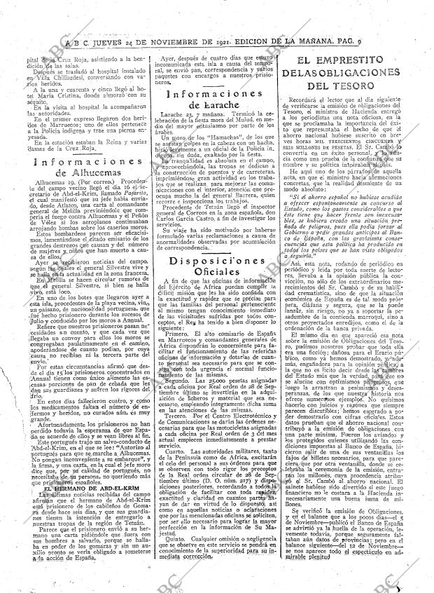 ABC MADRID 24-11-1921 página 9