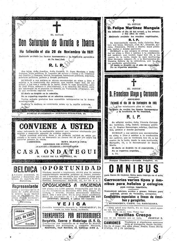 ABC MADRID 29-11-1921 página 25