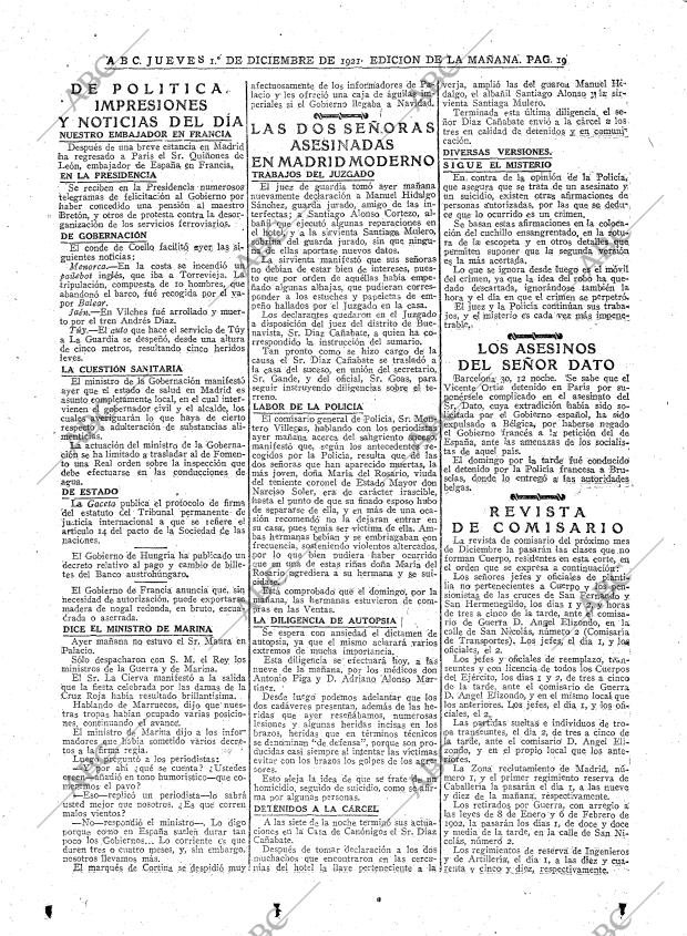 ABC MADRID 01-12-1921 página 19