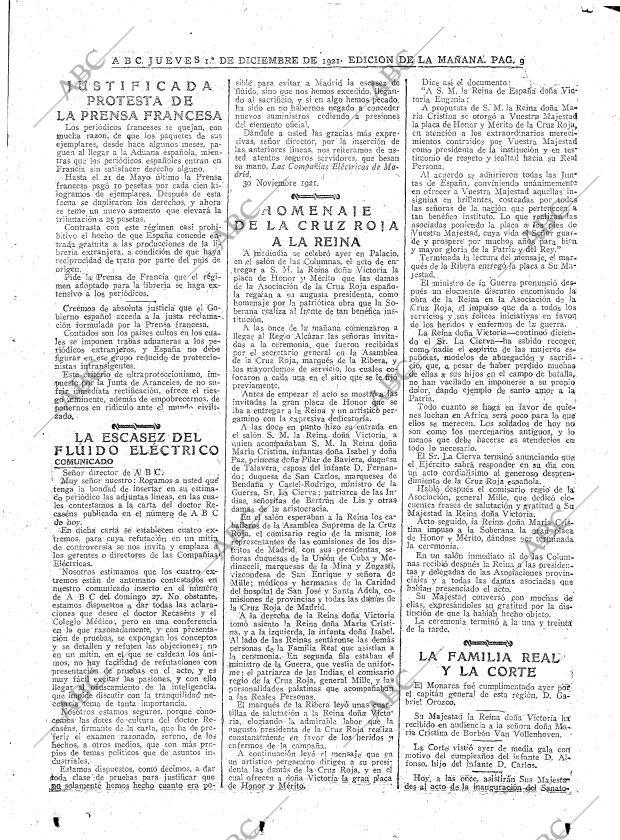 ABC MADRID 01-12-1921 página 9