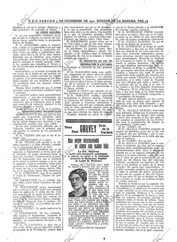 ABC MADRID 03-12-1921 página 14