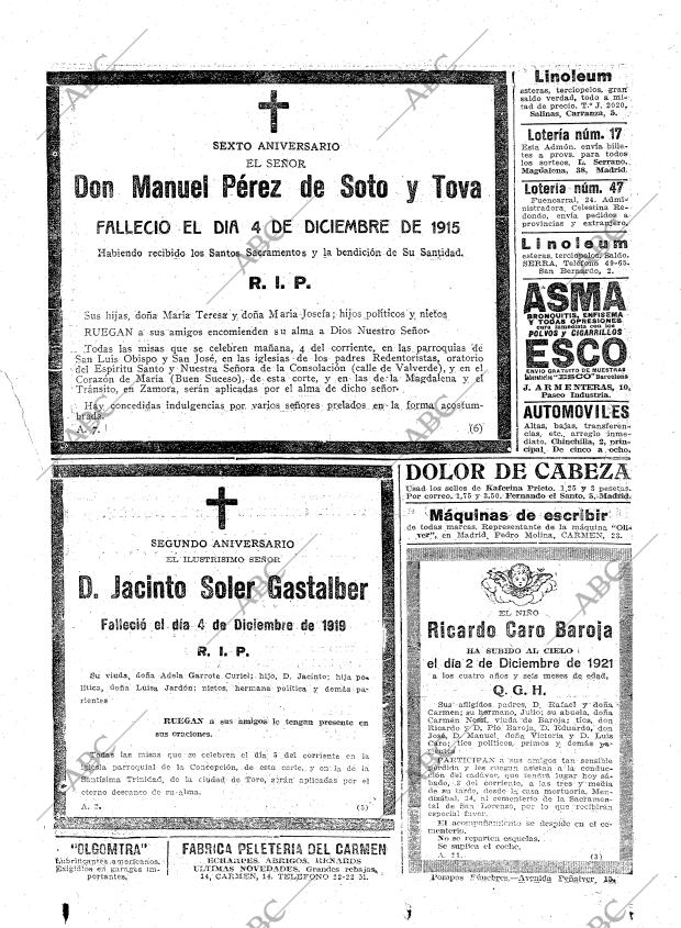 ABC MADRID 03-12-1921 página 28