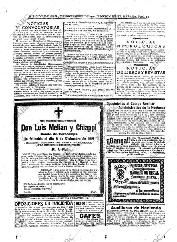 ABC MADRID 09-12-1921 página 20