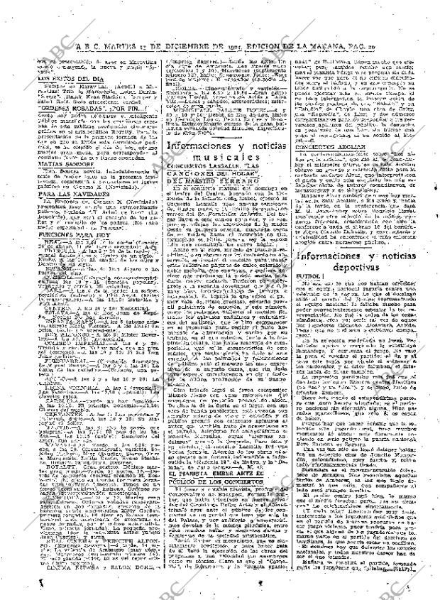 ABC MADRID 13-12-1921 página 20