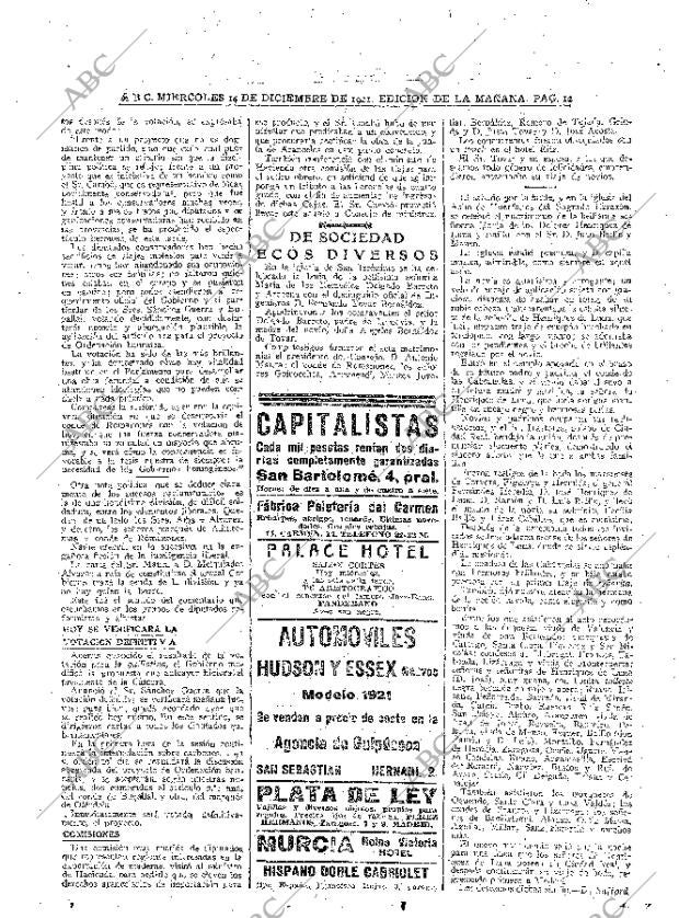 ABC MADRID 14-12-1921 página 12