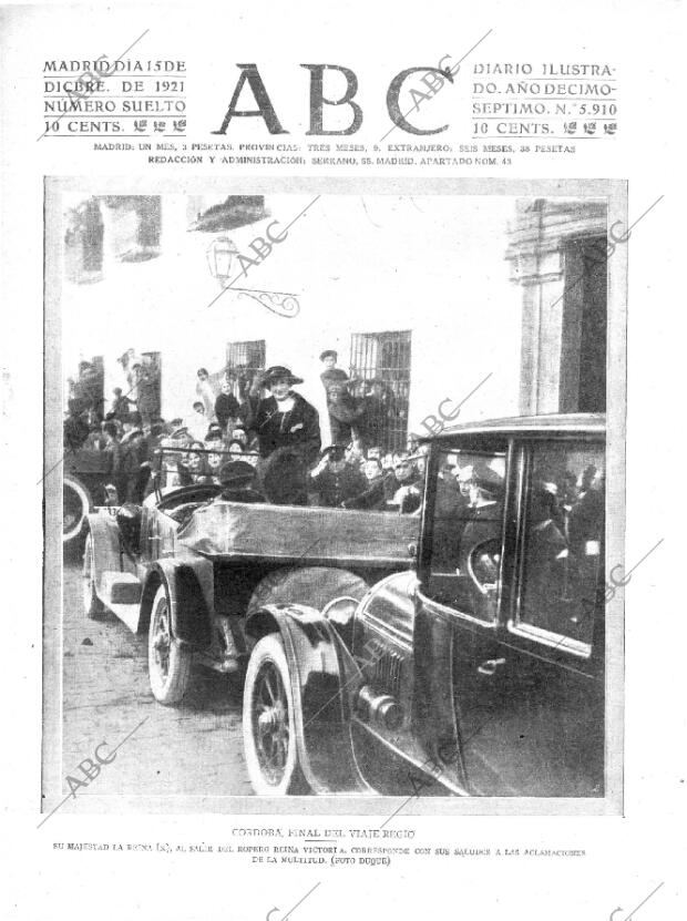 ABC MADRID 15-12-1921 página 1