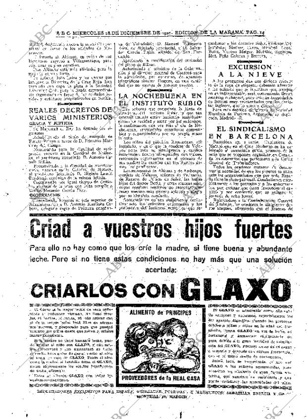 ABC MADRID 28-12-1921 página 14