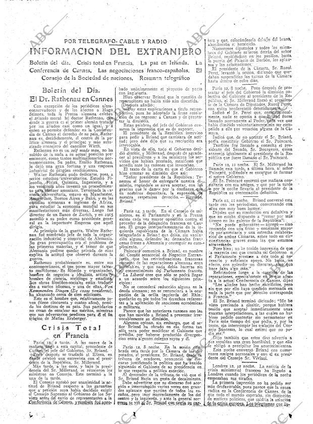 ABC MADRID 13-01-1922 página 15