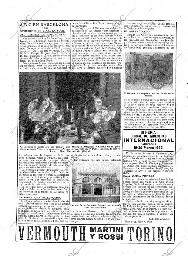 ABC MADRID 13-01-1922 página 6