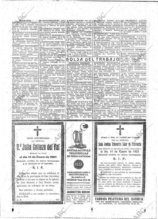 ABC MADRID 14-01-1922 página 20