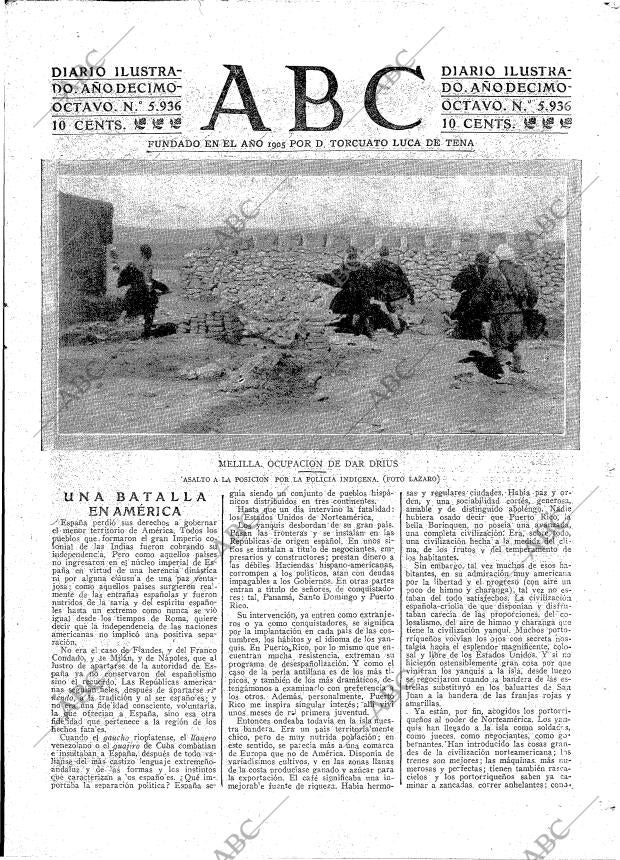 ABC MADRID 14-01-1922 página 3