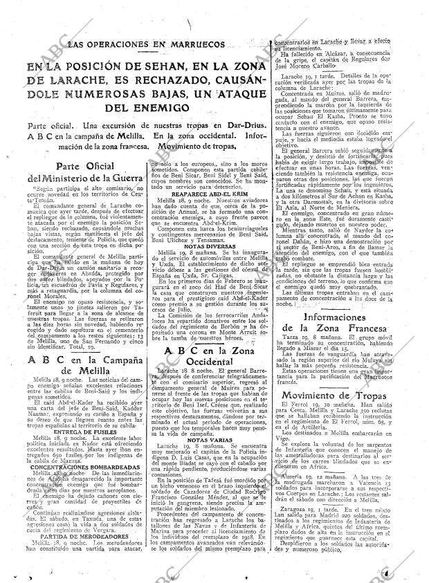 ABC MADRID 20-01-1922 página 13
