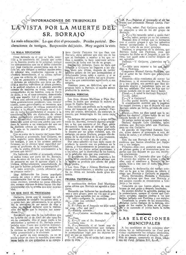 ABC MADRID 20-01-1922 página 15