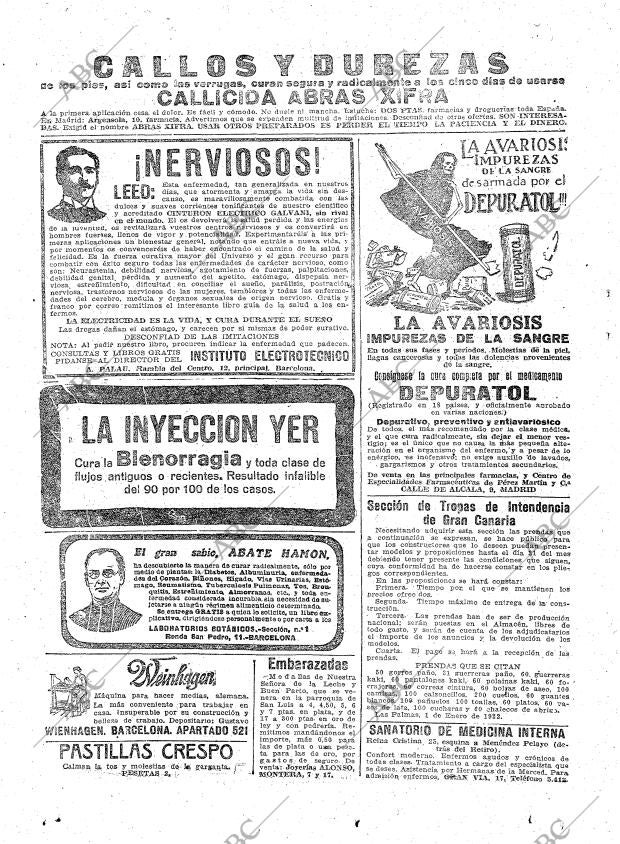ABC MADRID 20-01-1922 página 30