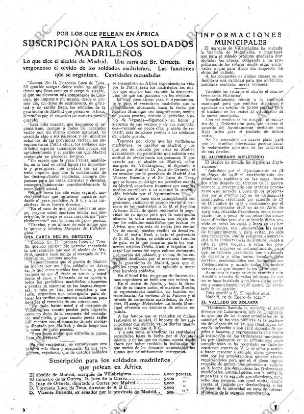 ABC MADRID 20-01-1922 página 9
