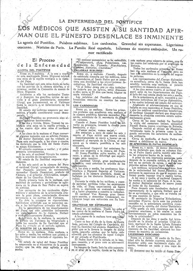 ABC MADRID 22-01-1922 página 15