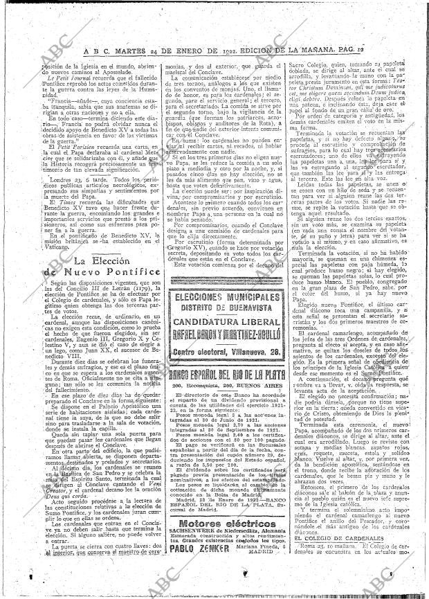 ABC MADRID 24-01-1922 página 12