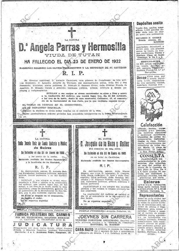 ABC MADRID 24-01-1922 página 28