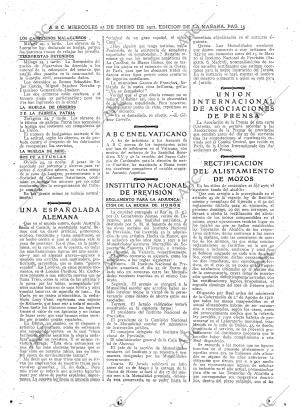 ABC MADRID 25-01-1922 página 15