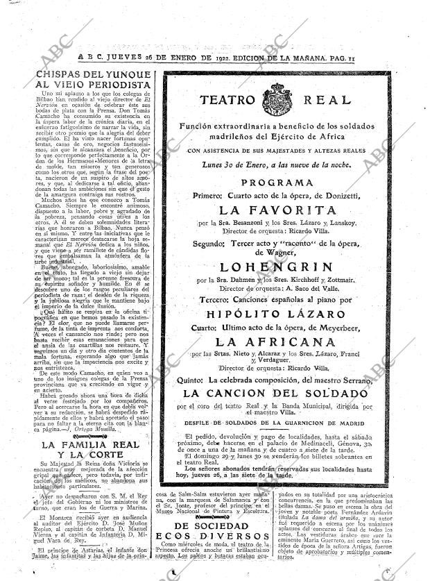 ABC MADRID 26-01-1922 página 11