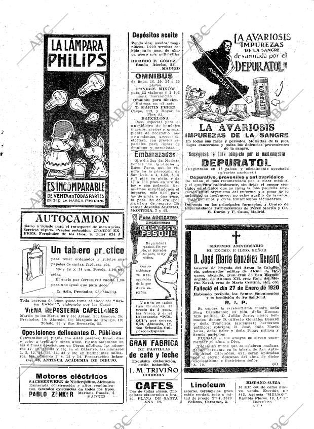 ABC MADRID 27-01-1922 página 27