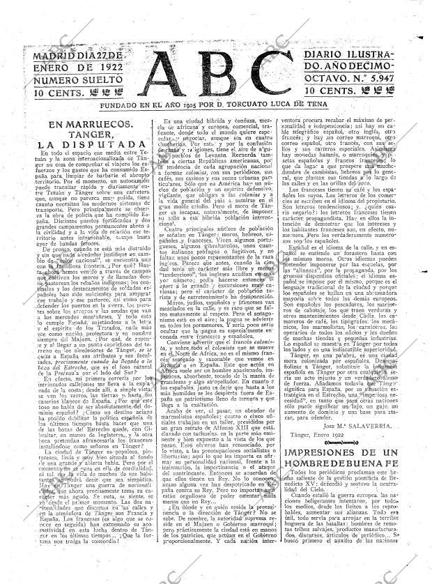 ABC MADRID 27-01-1922 página 3