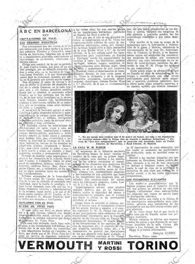 ABC MADRID 27-01-1922 página 6