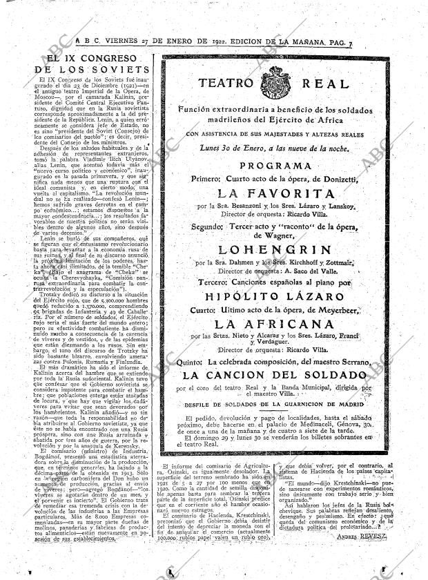 ABC MADRID 27-01-1922 página 7