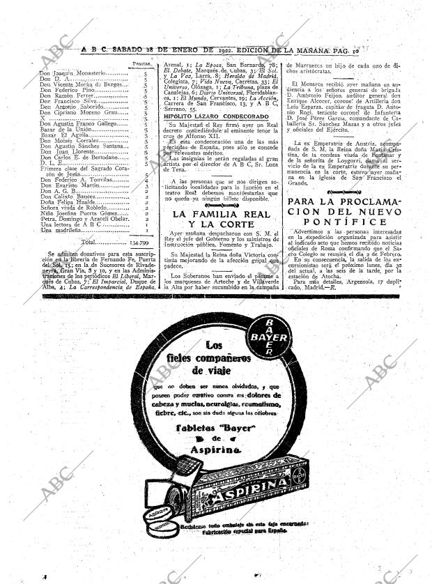 ABC MADRID 28-01-1922 página 10