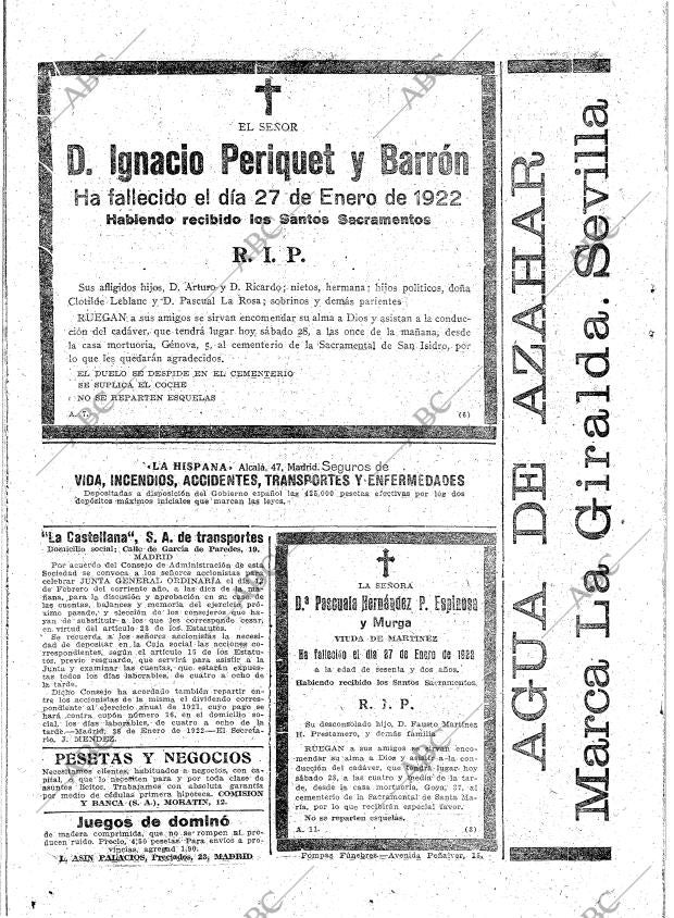 ABC MADRID 28-01-1922 página 26
