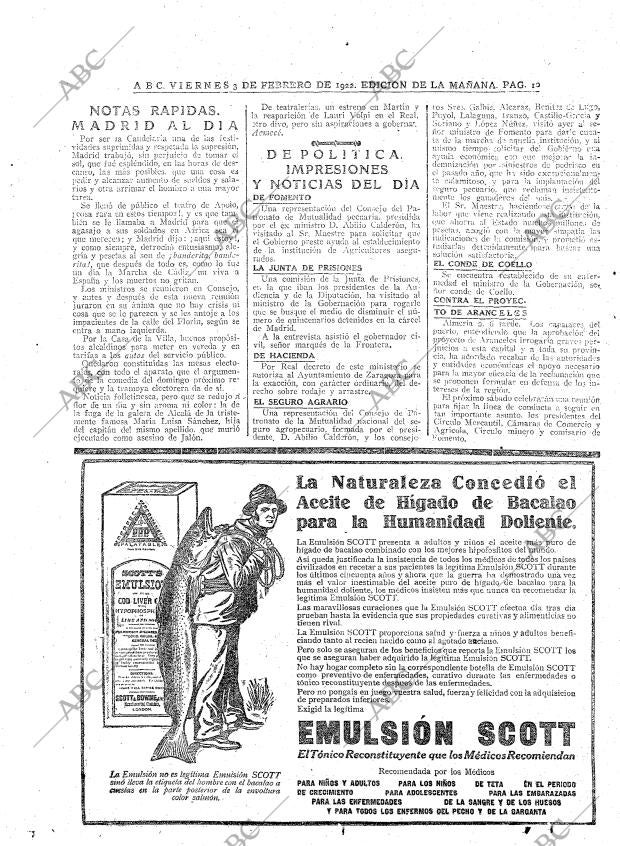 ABC MADRID 03-02-1922 página 10