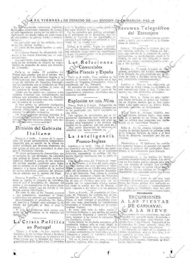 ABC MADRID 03-02-1922 página 18