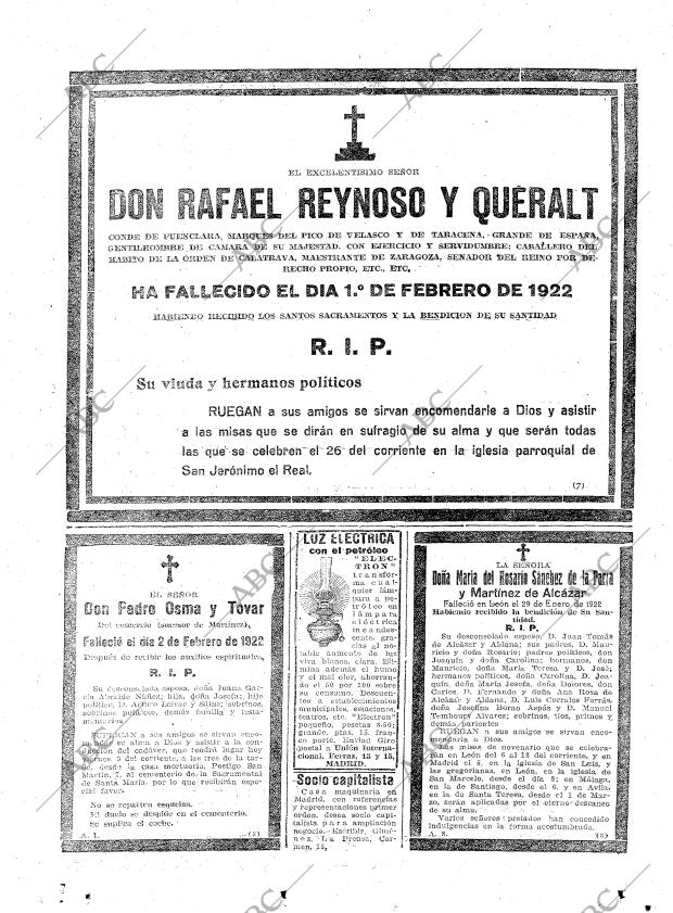 ABC MADRID 03-02-1922 página 29