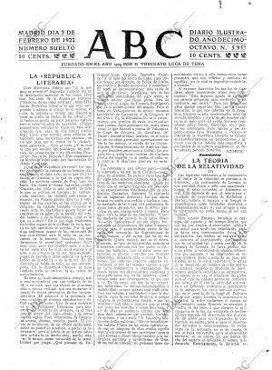 ABC MADRID 03-02-1922 página 3