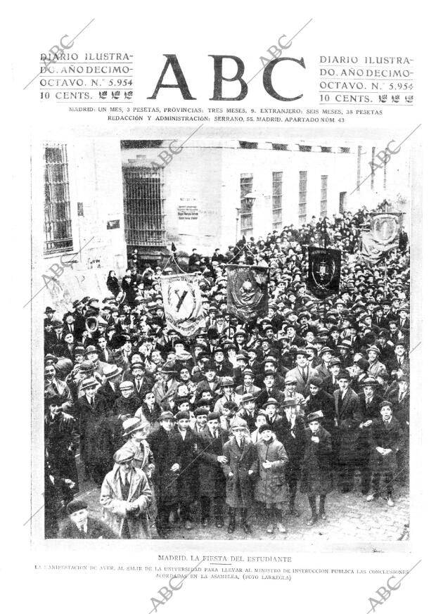 ABC MADRID 04-02-1922 página 1