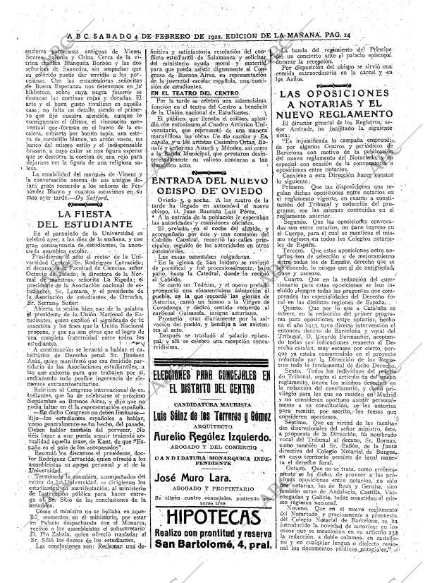 ABC MADRID 04-02-1922 página 14