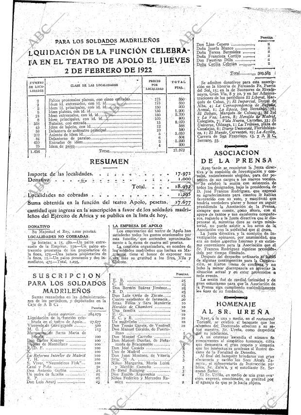 ABC MADRID 05-02-1922 página 19