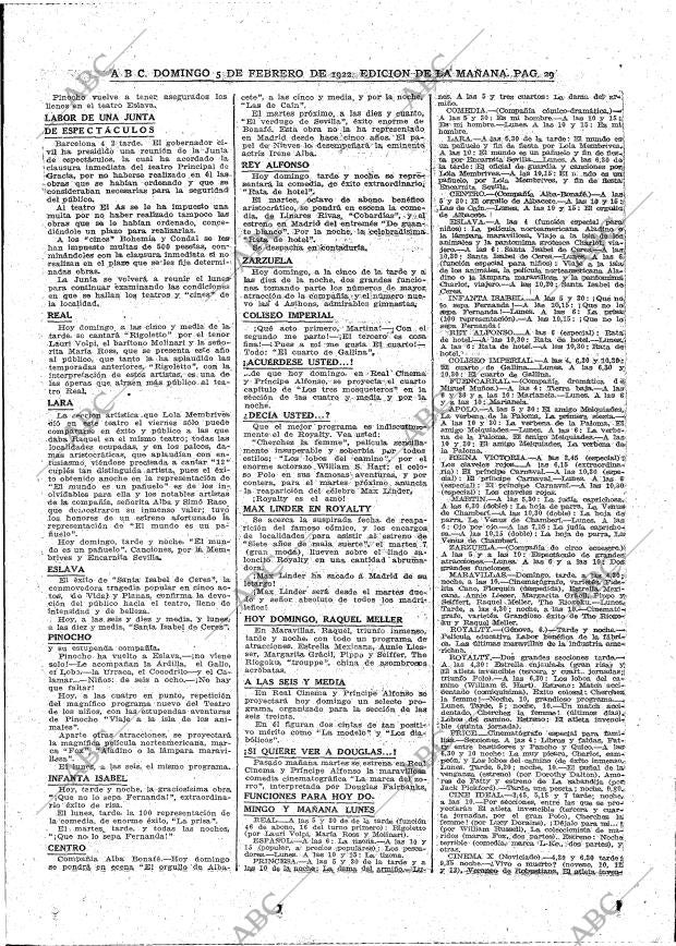 ABC MADRID 05-02-1922 página 29