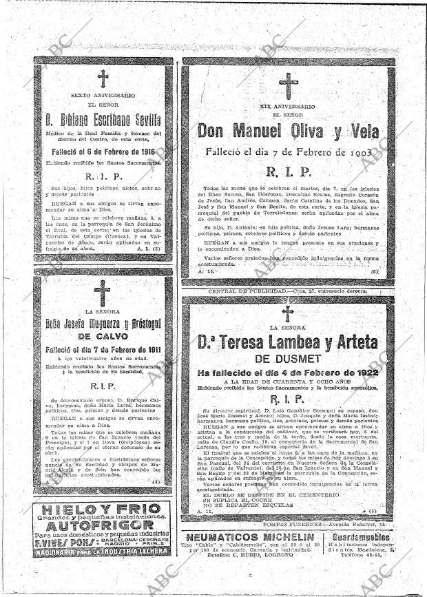 ABC MADRID 05-02-1922 página 36