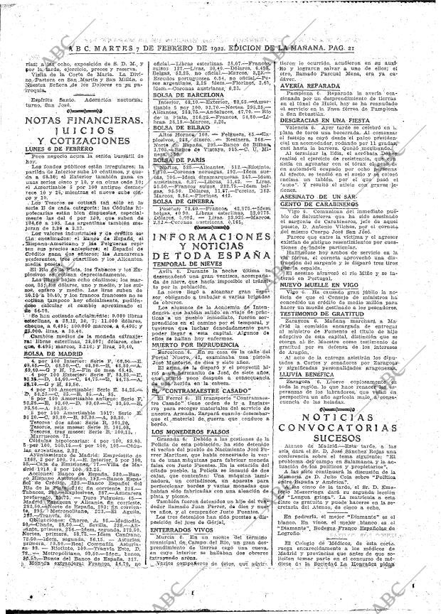 ABC MADRID 07-02-1922 página 21