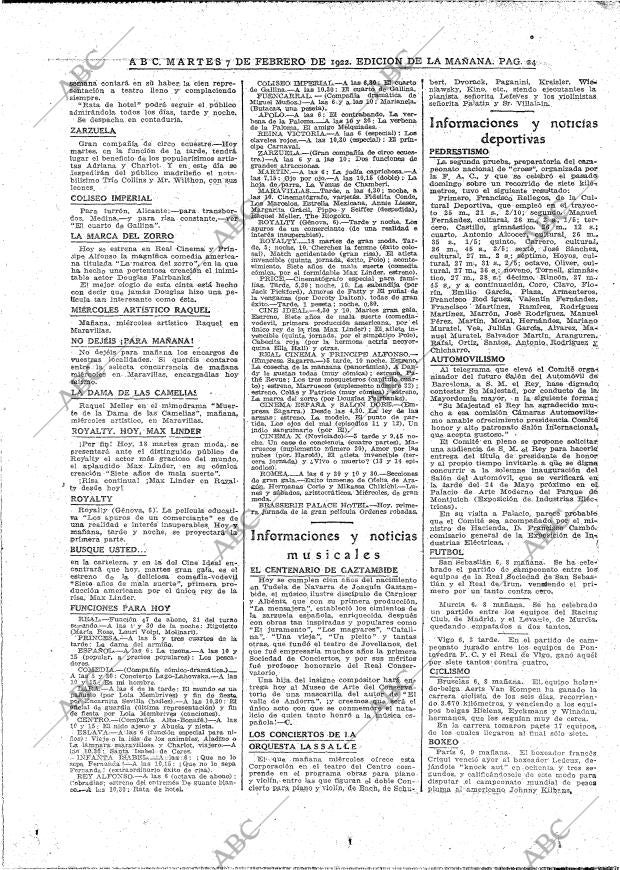 ABC MADRID 07-02-1922 página 24