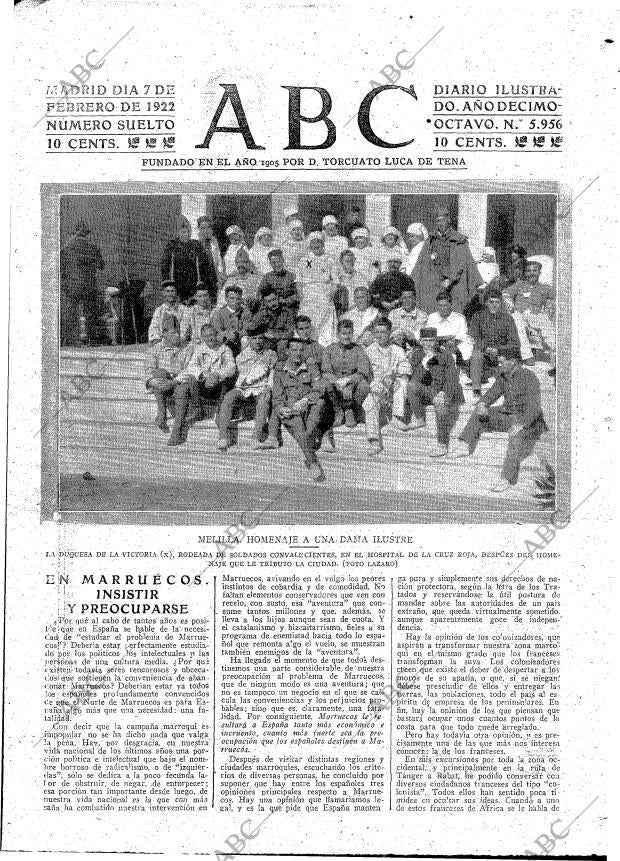 ABC MADRID 07-02-1922 página 3
