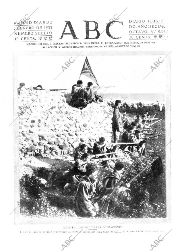 ABC MADRID 08-02-1922 página 1