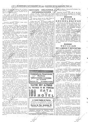 ABC MADRID 08-02-1922 página 20